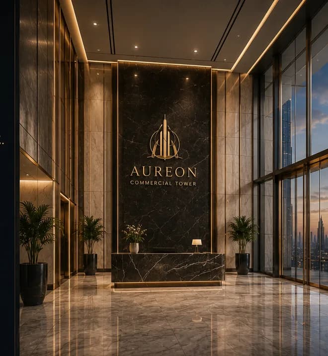 Executive interiors: stone, glass and warm light